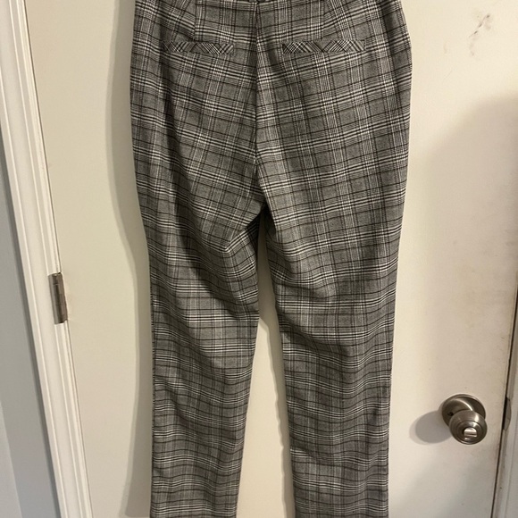 Gray Plaid Trousers - Picture 3 of 4